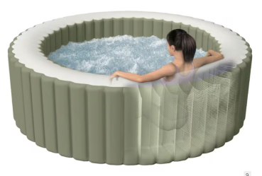 Preview: Intex Whirlpool PureSpa Set 4 Personen Olive Grün